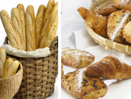 Francoske bagete in masleni rogljički